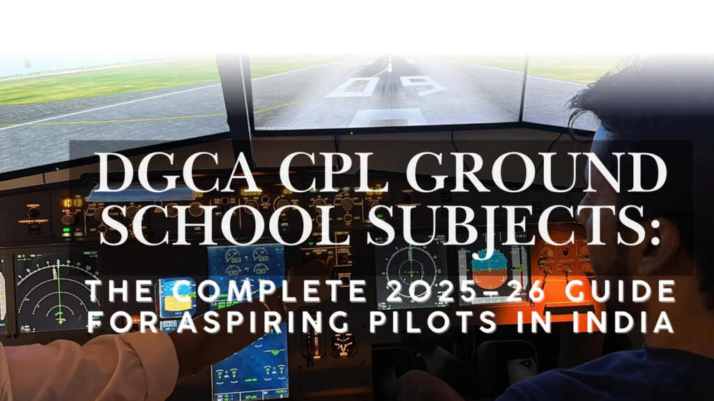 DGCA CPL ground school subjects study guide for aspiring pilots in India 2025